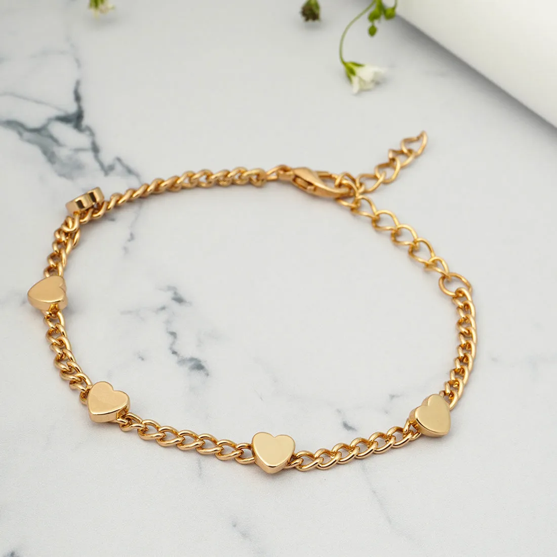 Golden Hearts Bracelet