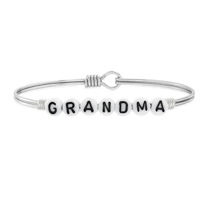 Grandma Letter Bead Bangle