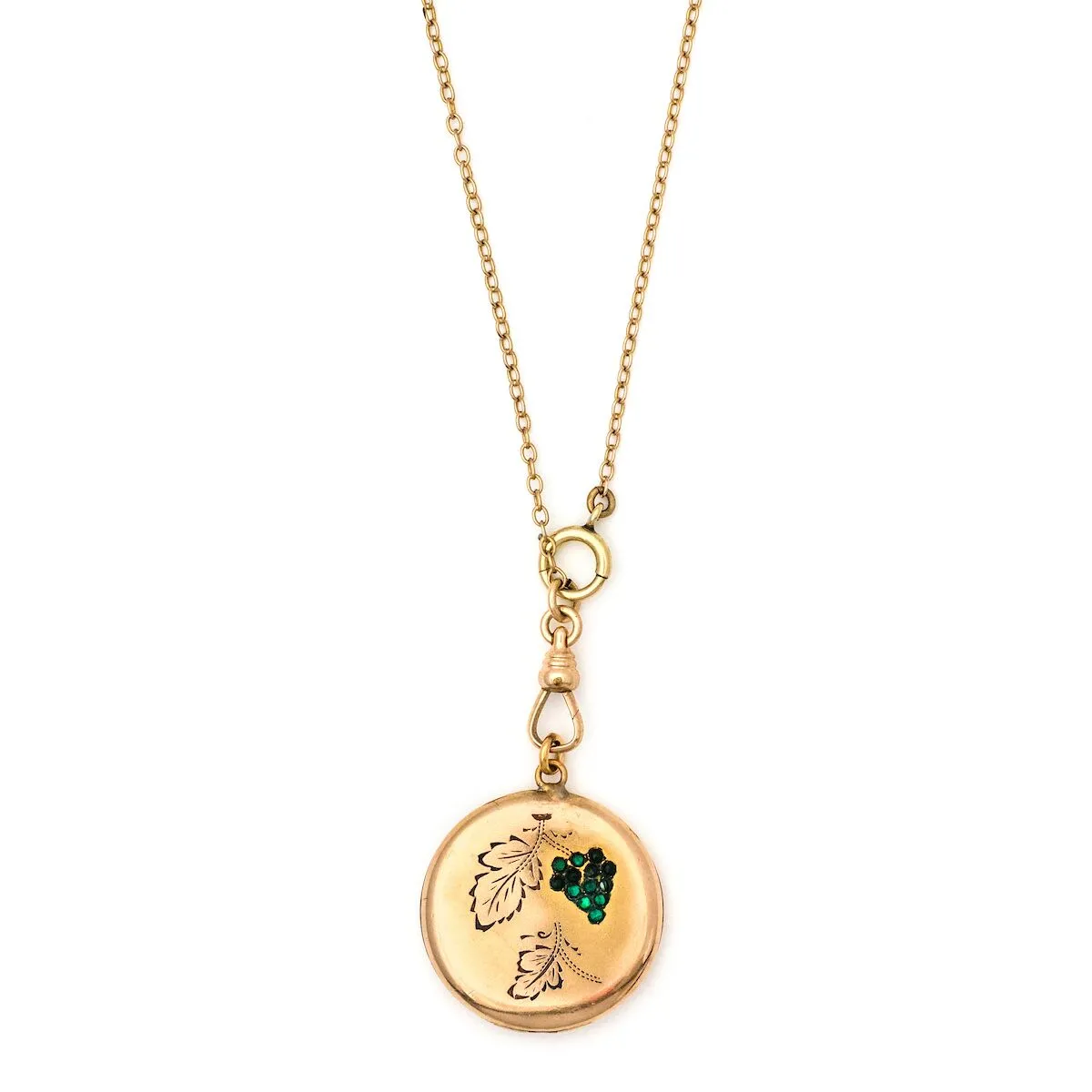 Green Grapes Antique Locket