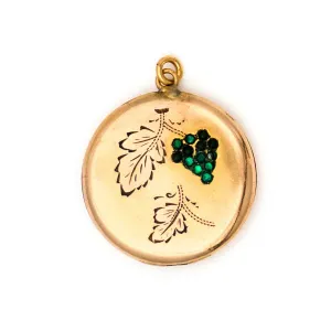 Green Grapes Antique Locket