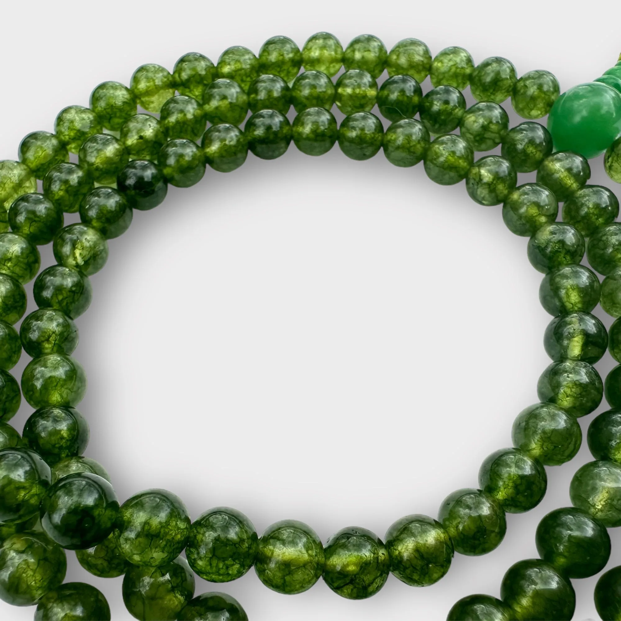 Green jade mala