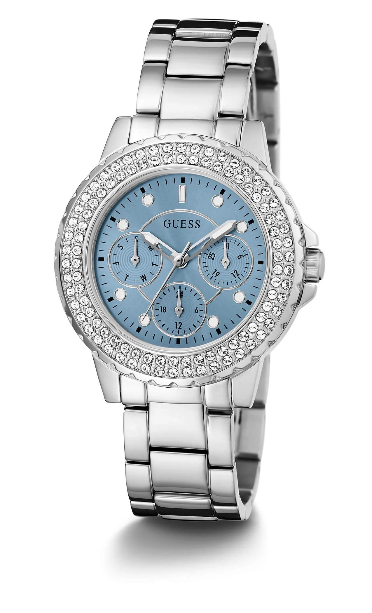 Guess Crown Jewel Silver Watch
