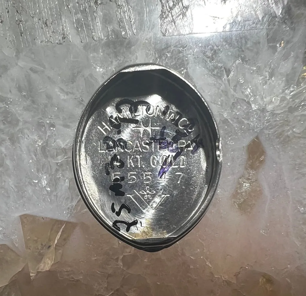 Hamilton 1960's Ladies 14KT White Gold Diamond Cocktail Watch