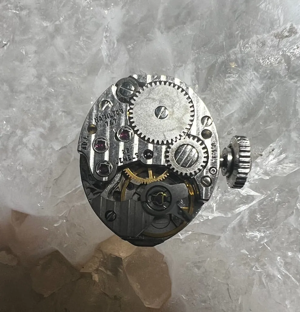 Hamilton 1960's Ladies 14KT White Gold Diamond Cocktail Watch