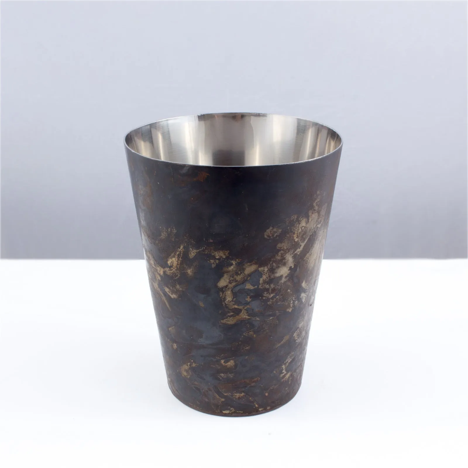 Handmade Metal Weighted Vase from Sri Lanka