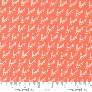 Hey Boo, Boo in Soft Pumpkin - fat quarter