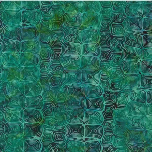 Hoffman Fabrics McKenna Ryan Jade Turtle Shell Jellyfish Batik Fabric Collection MR50-29-Jade