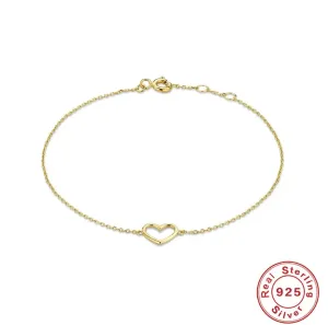 Hollow Heart Bracelet