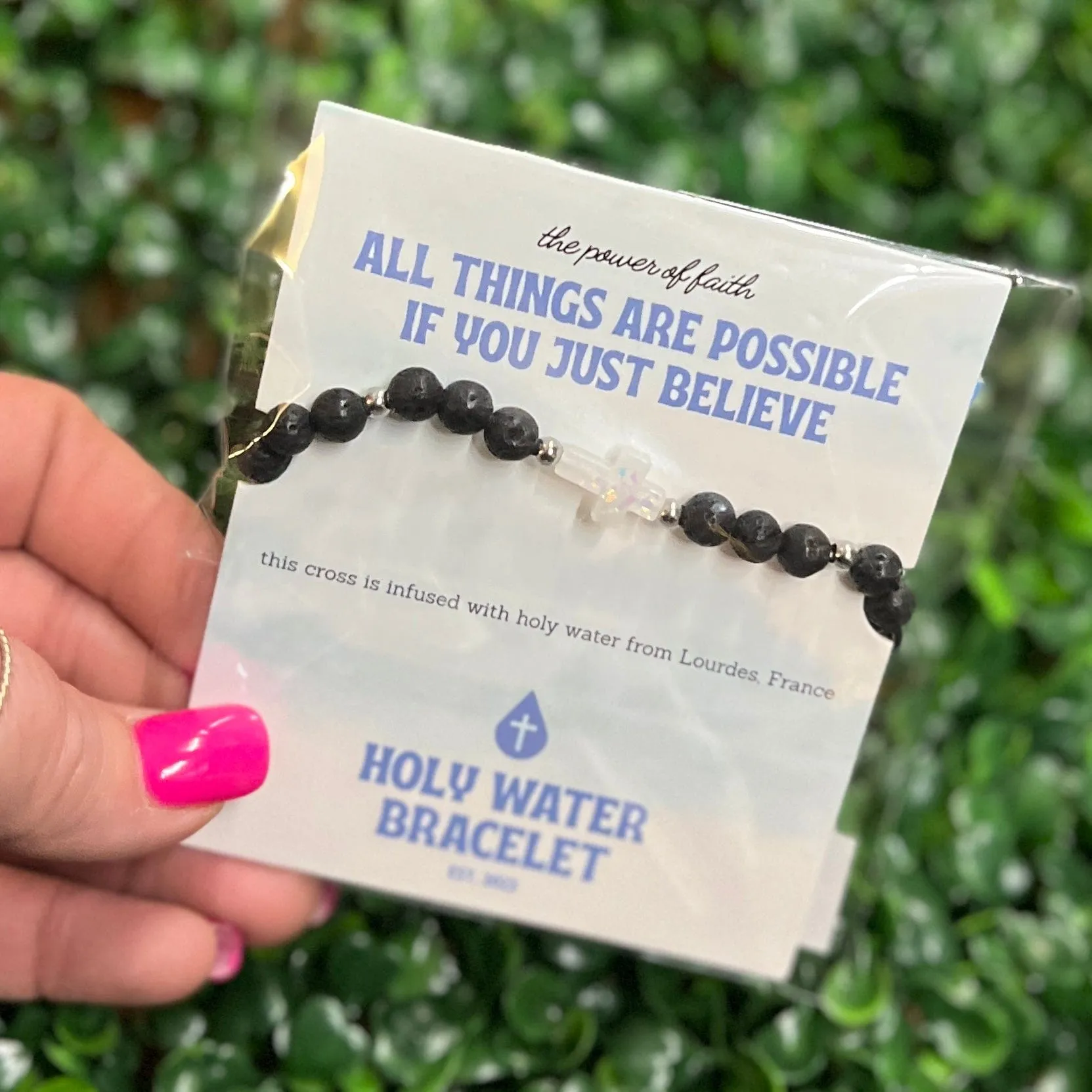 Holy Water Cross Bracelet