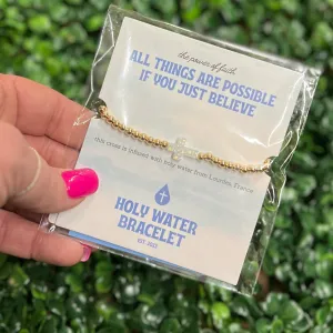 Holy Water Cross Bracelet
