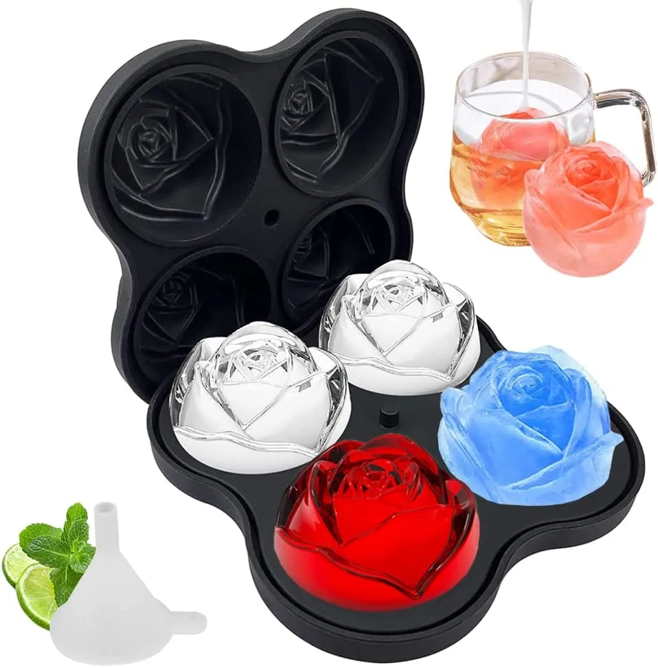 Homlly Food-Grade Silicone Ice Cube Maker Mold Tray