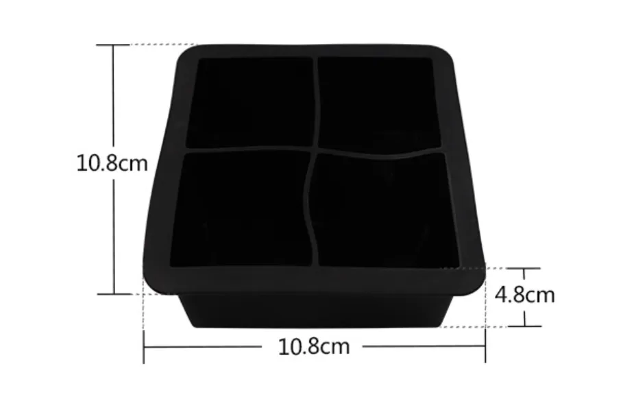 Homlly Food-Grade Silicone Ice Cube Maker Mold Tray