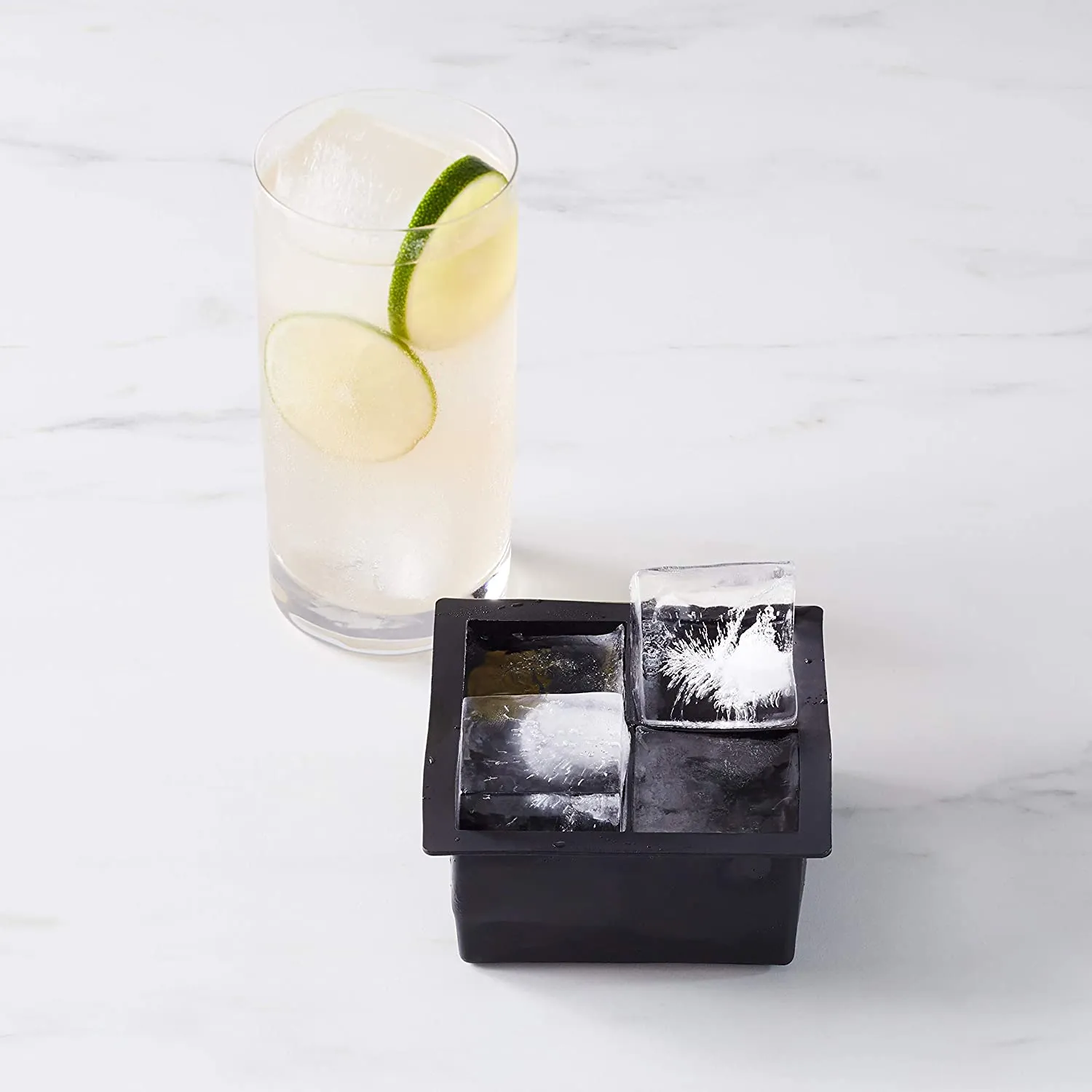 Homlly Food-Grade Silicone Ice Cube Maker Mold Tray