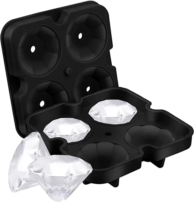 Homlly Food-Grade Silicone Ice Cube Maker Mold Tray