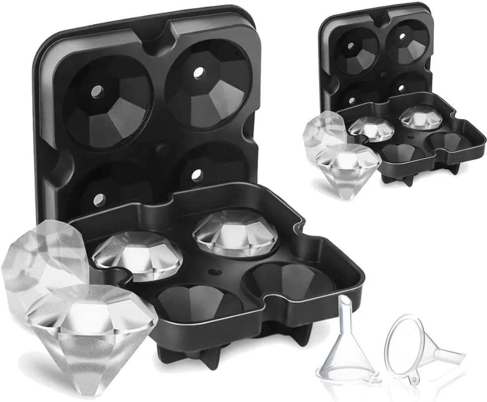 Homlly Food-Grade Silicone Ice Cube Maker Mold Tray