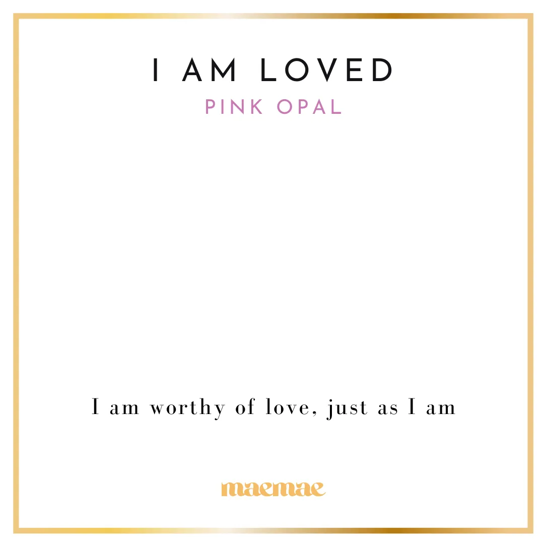 I Am Loved - Pink Opal Necklace