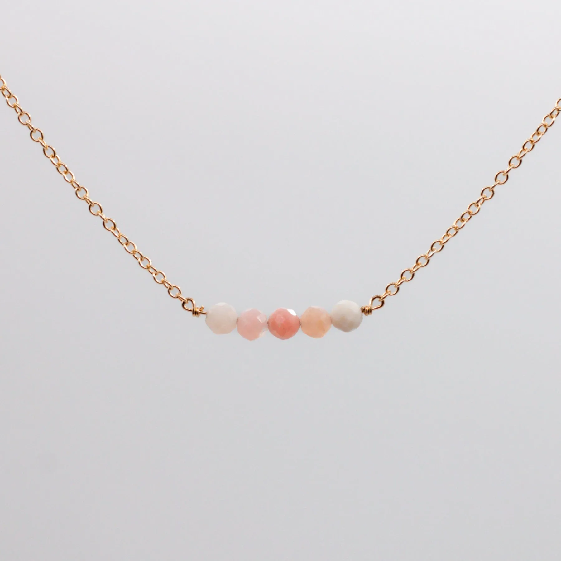 I Am Loved - Pink Opal Necklace
