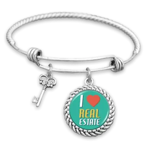 I Love Real Estate Charm Bracelet