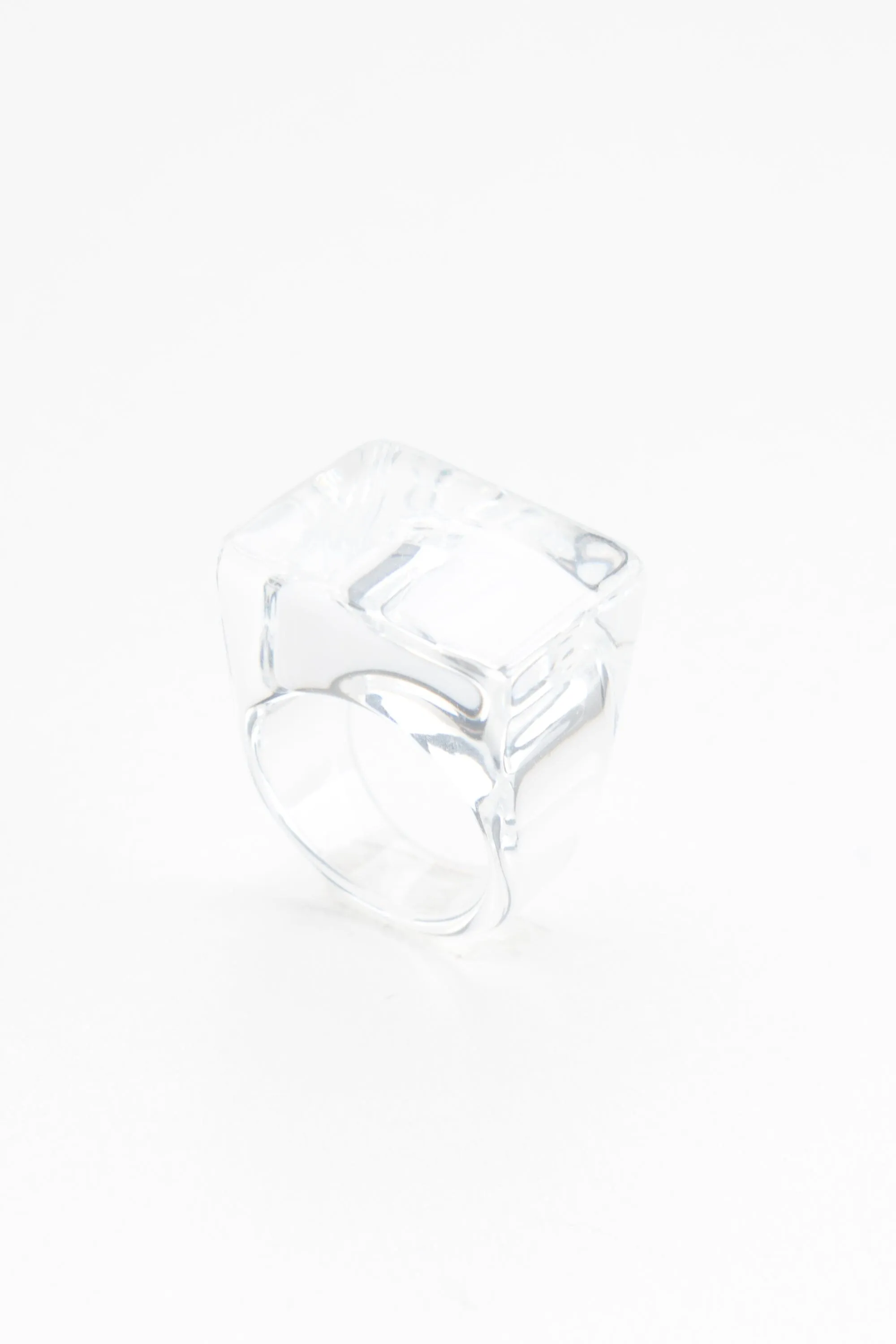 Iced Crystal Resin RIng