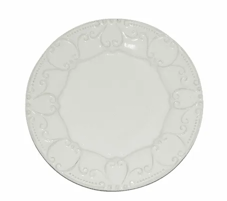 Isabella Plain Salad Plate-Ivory