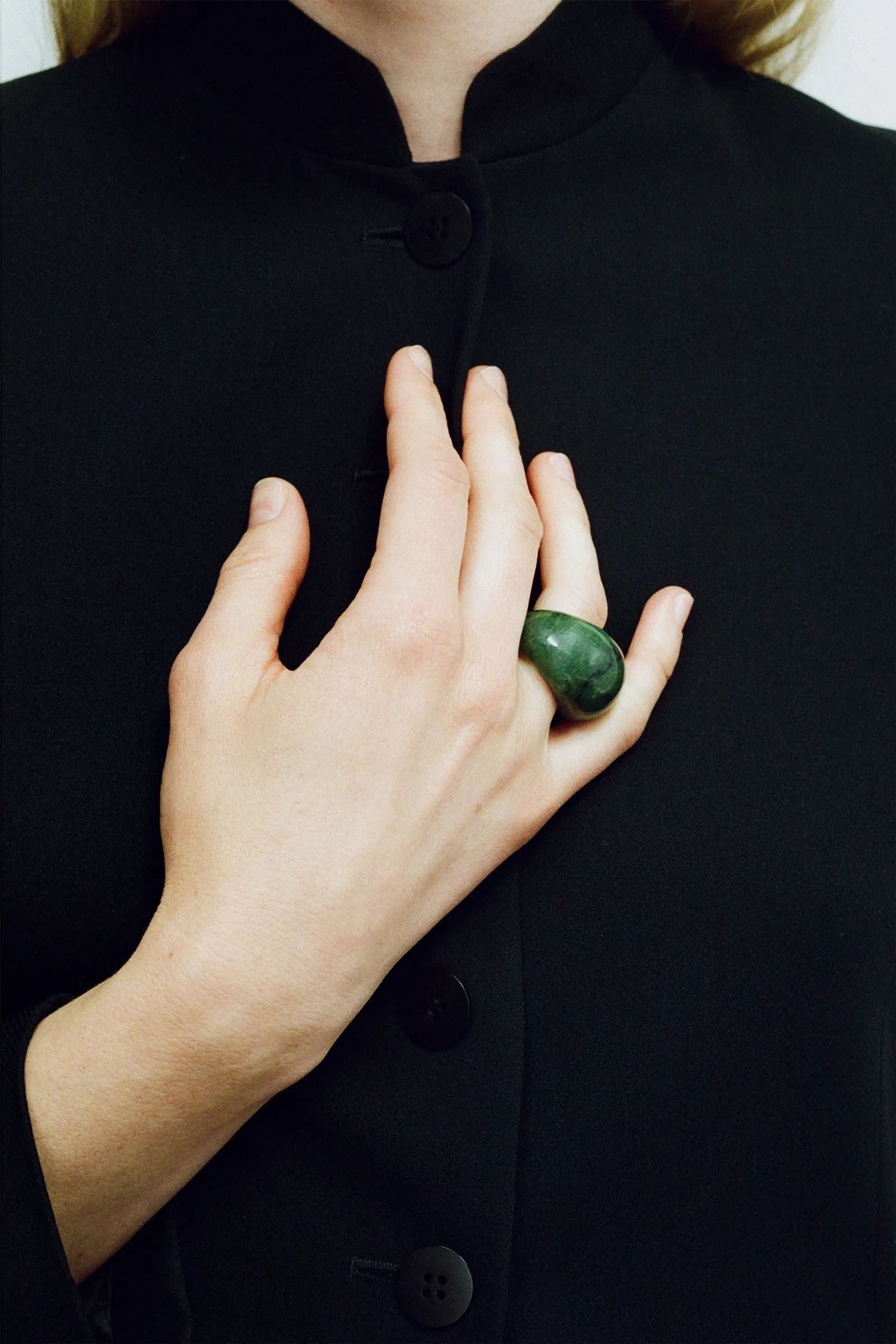 JADE DONUT RING
