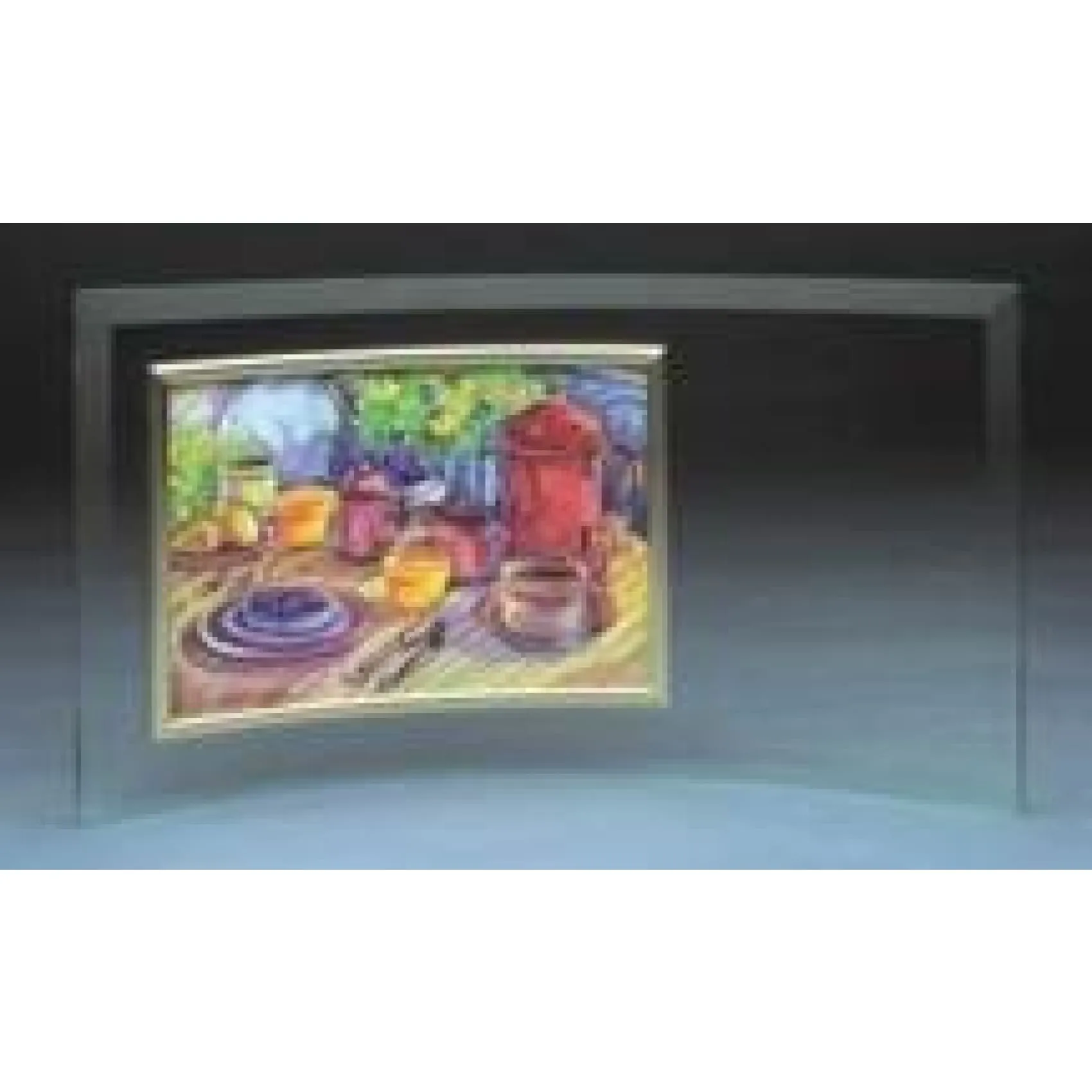 Jade Glass Crescent with Picture Frame