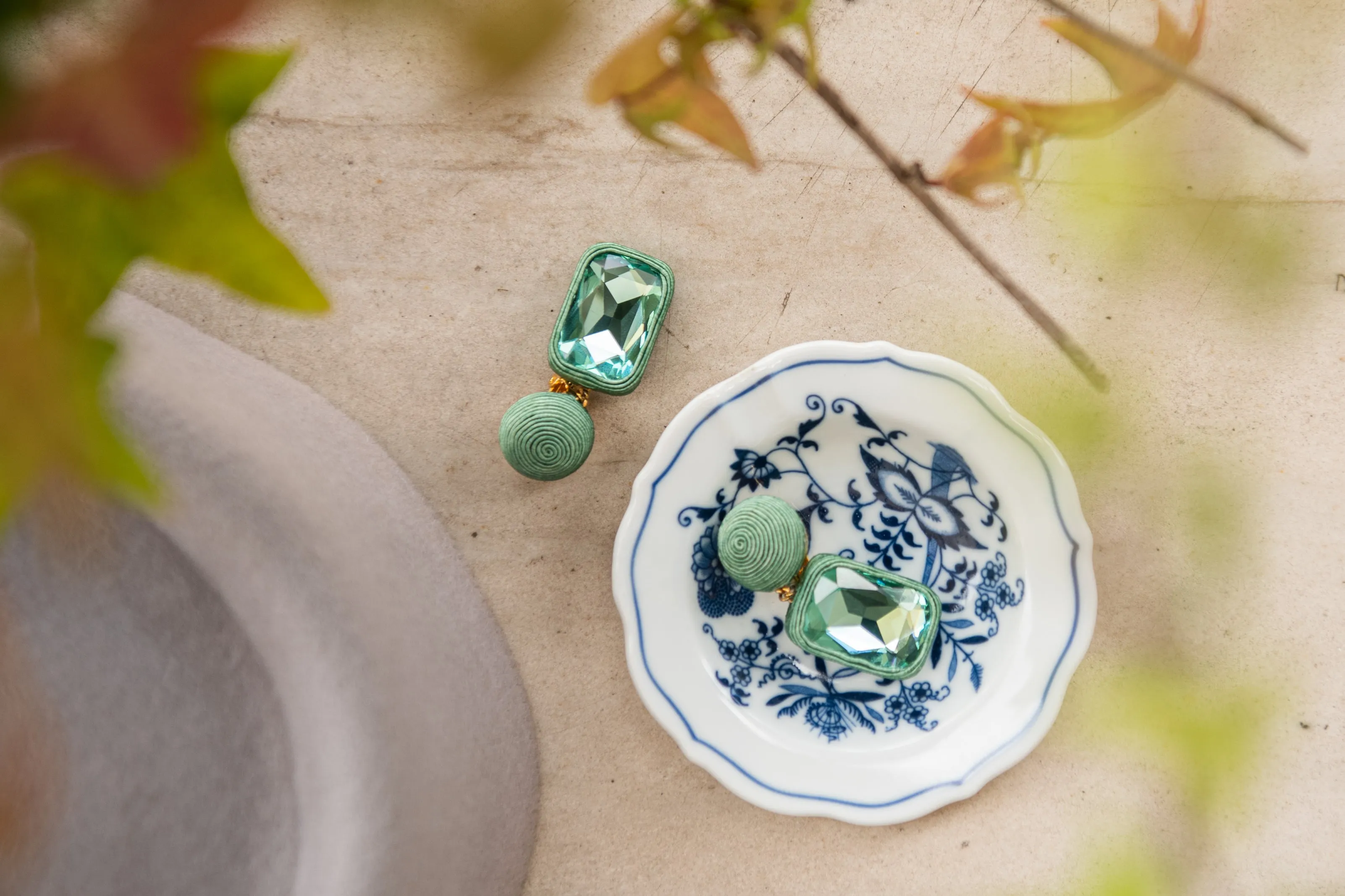 Jewel Drop-Seafoam