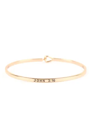 JOHN 3:16 HINGE CUFF BRACELET