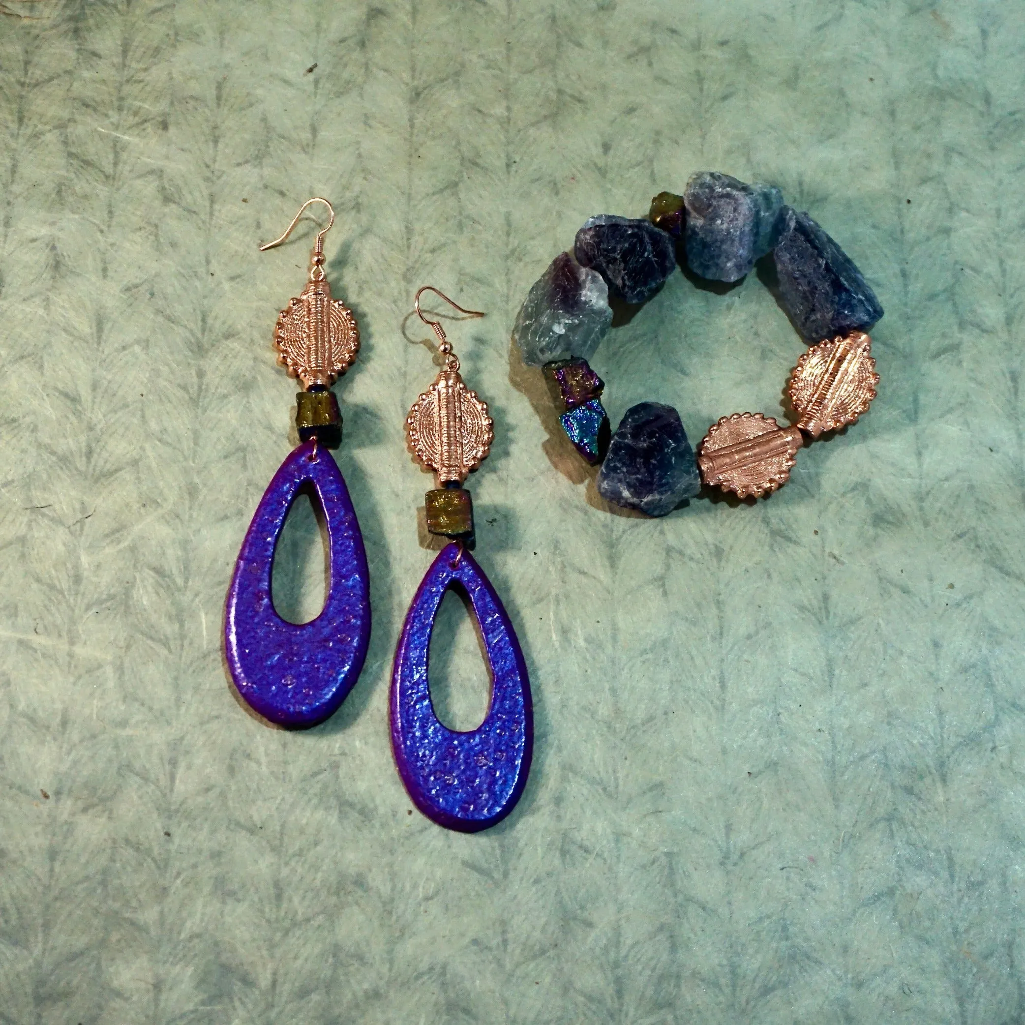 Kalinda Earrings x Dwabha Bracelet Set