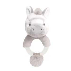Keeleco Cuddle Zebra Ring Rattle - 14cm