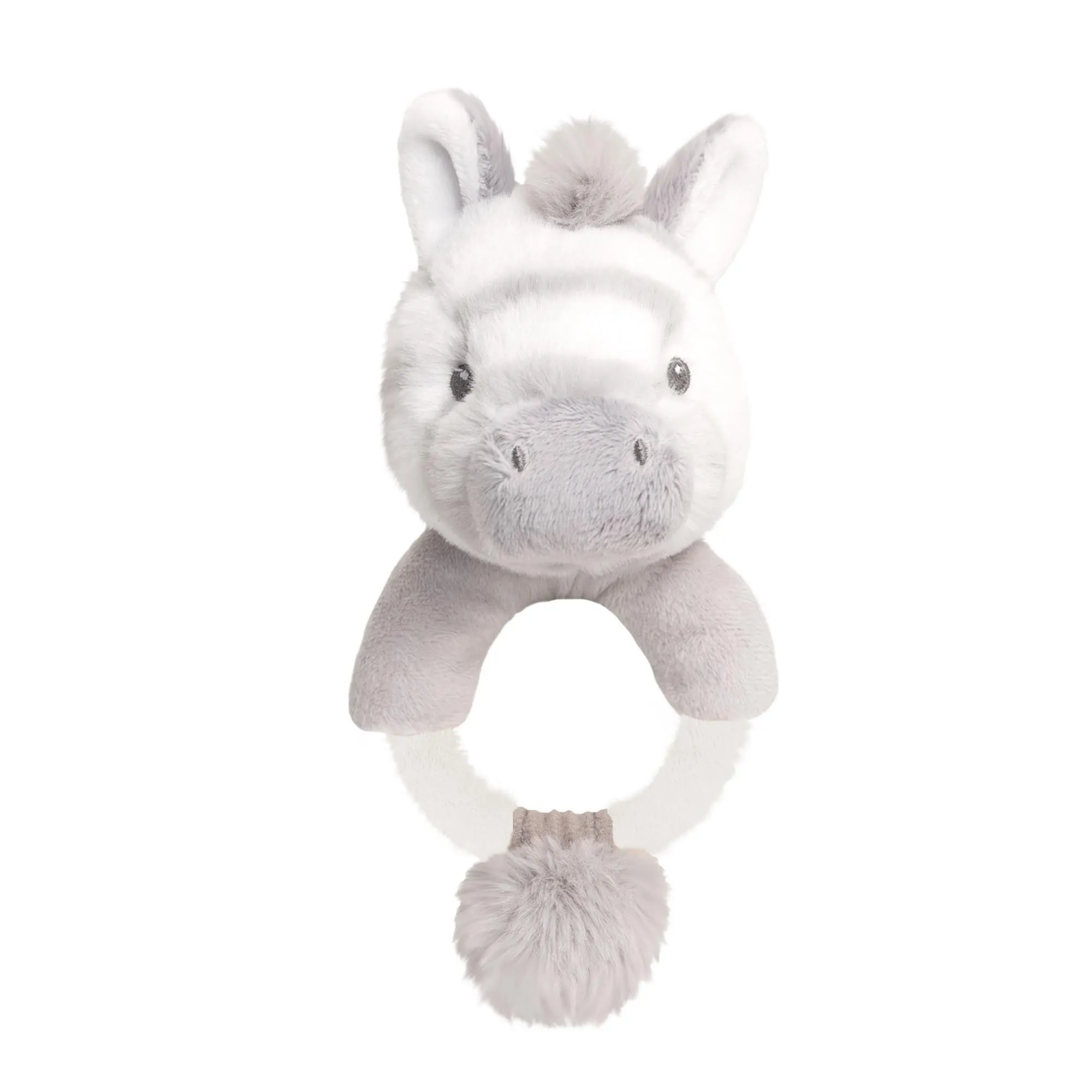 Keeleco Cuddle Zebra Ring Rattle - 14cm