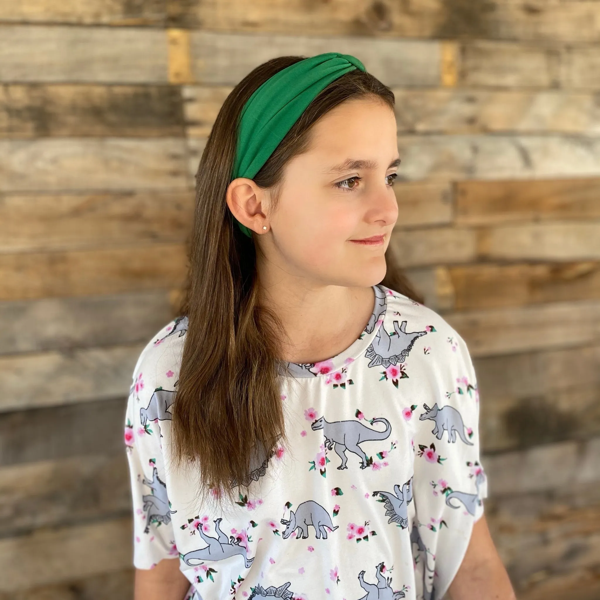 Kelly Green Ice Faux Knot Headband