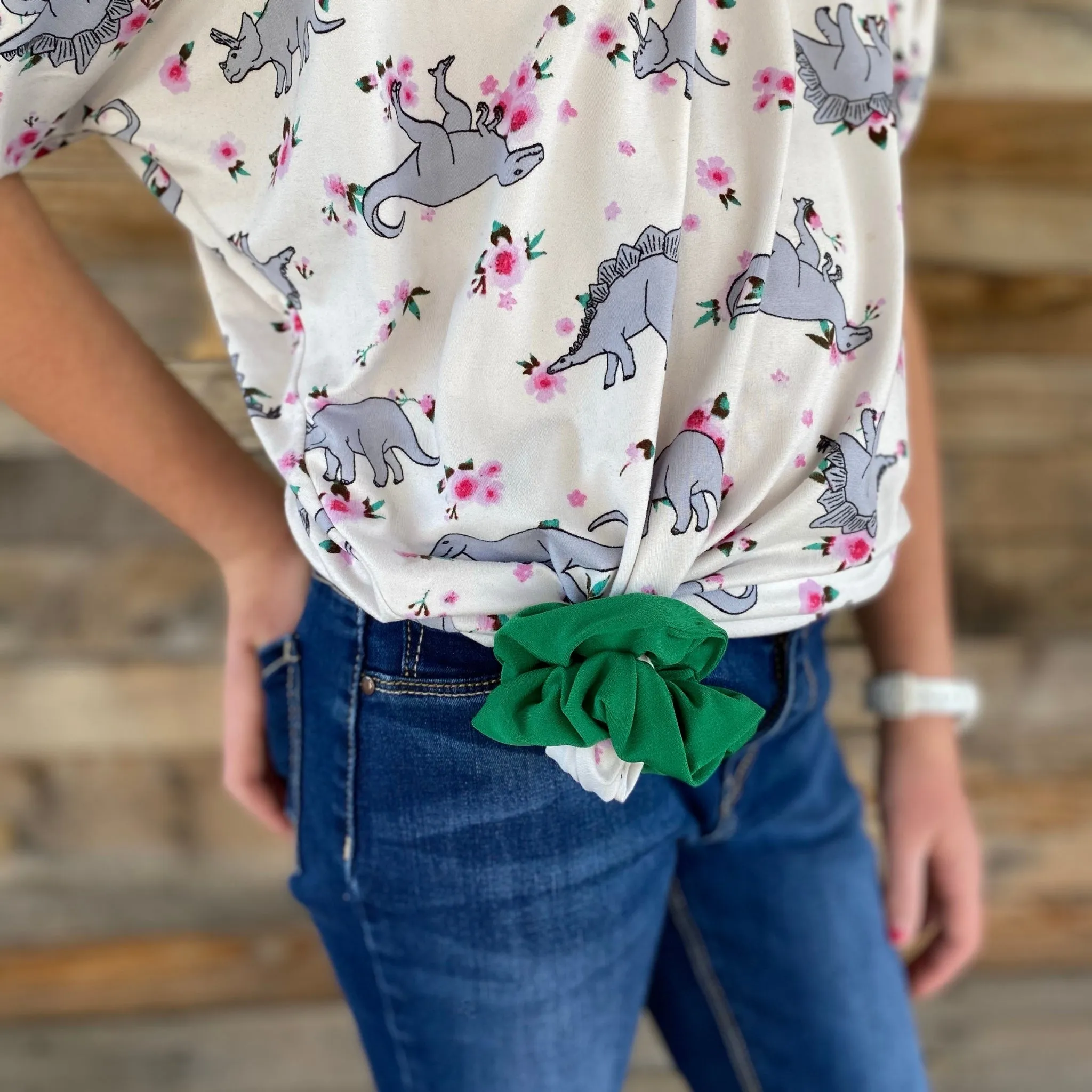 Kelly Green Ice Scrunchie