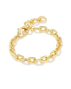 Korinne Chain Bracelet in Gold Metal