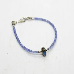 Labradorite & Tanzanites Luna  Bracelet