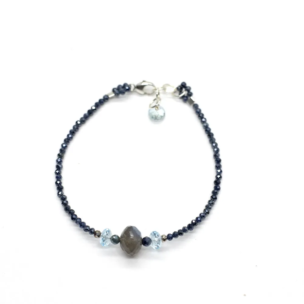 Labradorite & Topaz Luna Bracelet