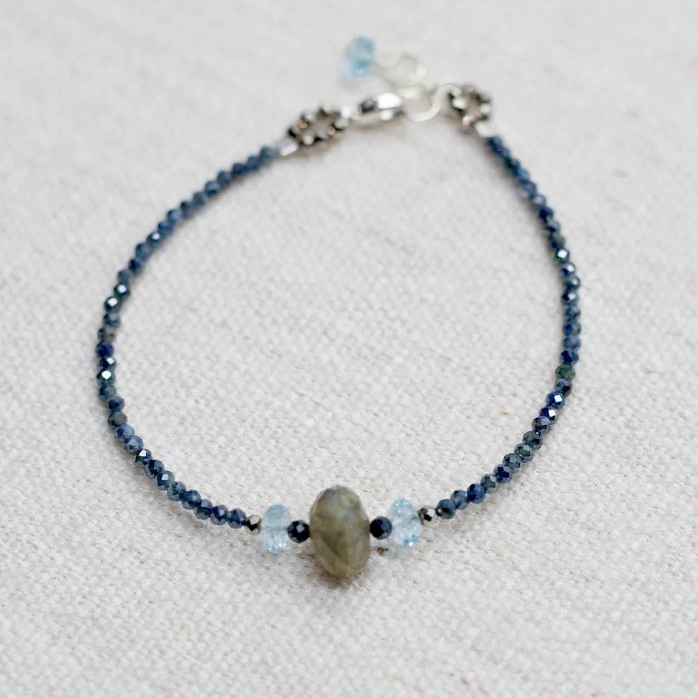 Labradorite & Topaz Luna Bracelet