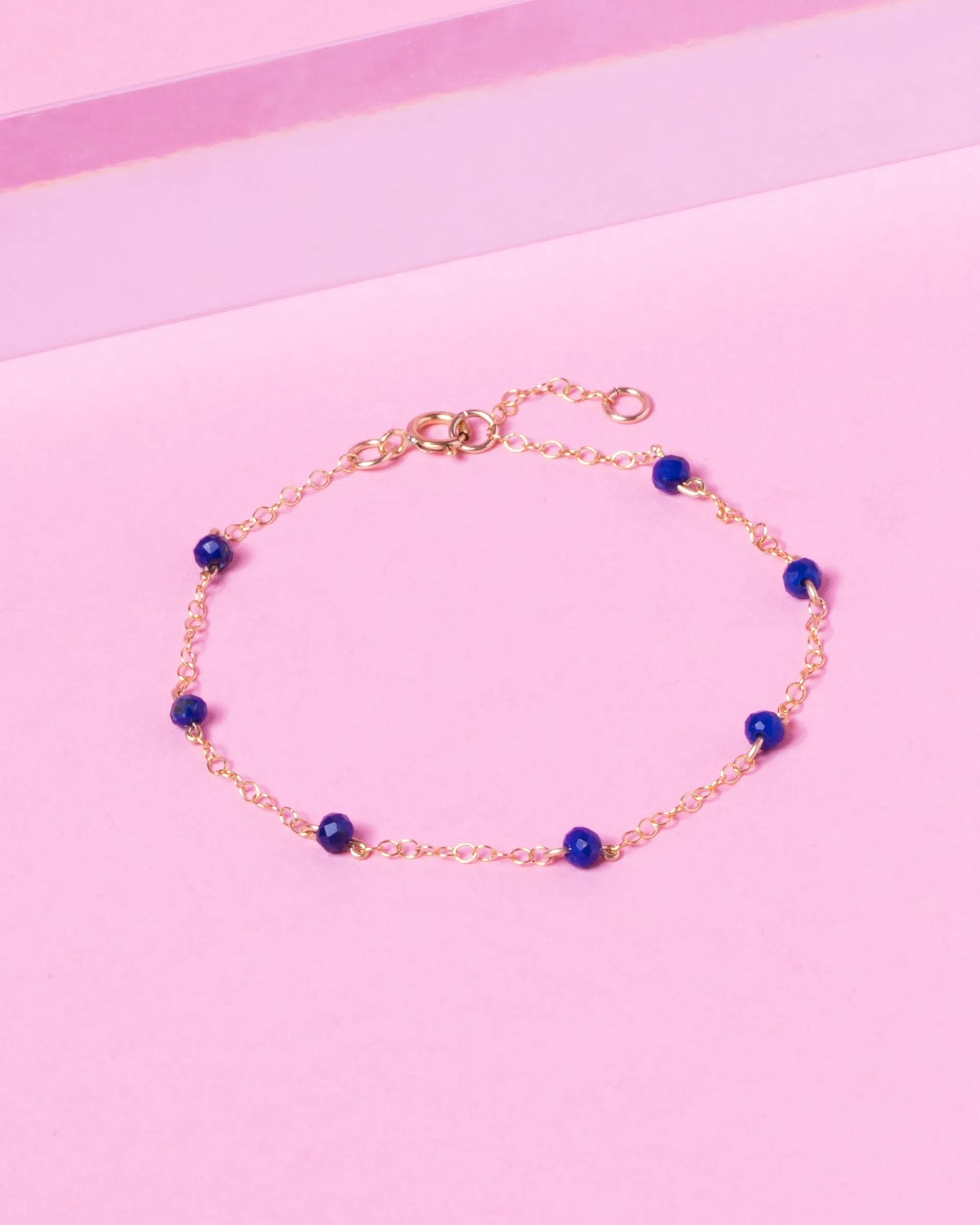 LAPIS CONSTELLATION 14K GOLD FILLED BRACELET
