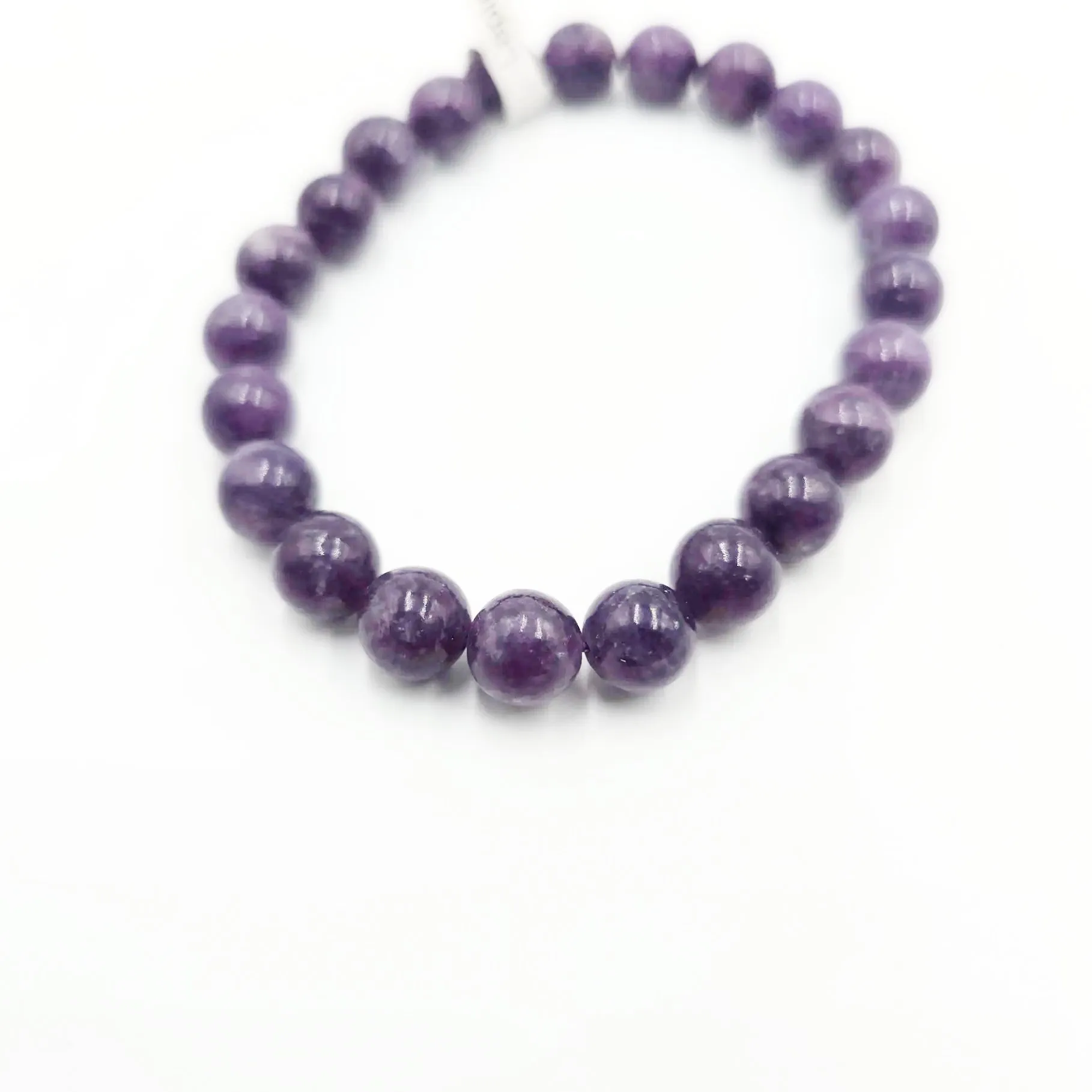 Lepidolite Bead Bracelet 8mm