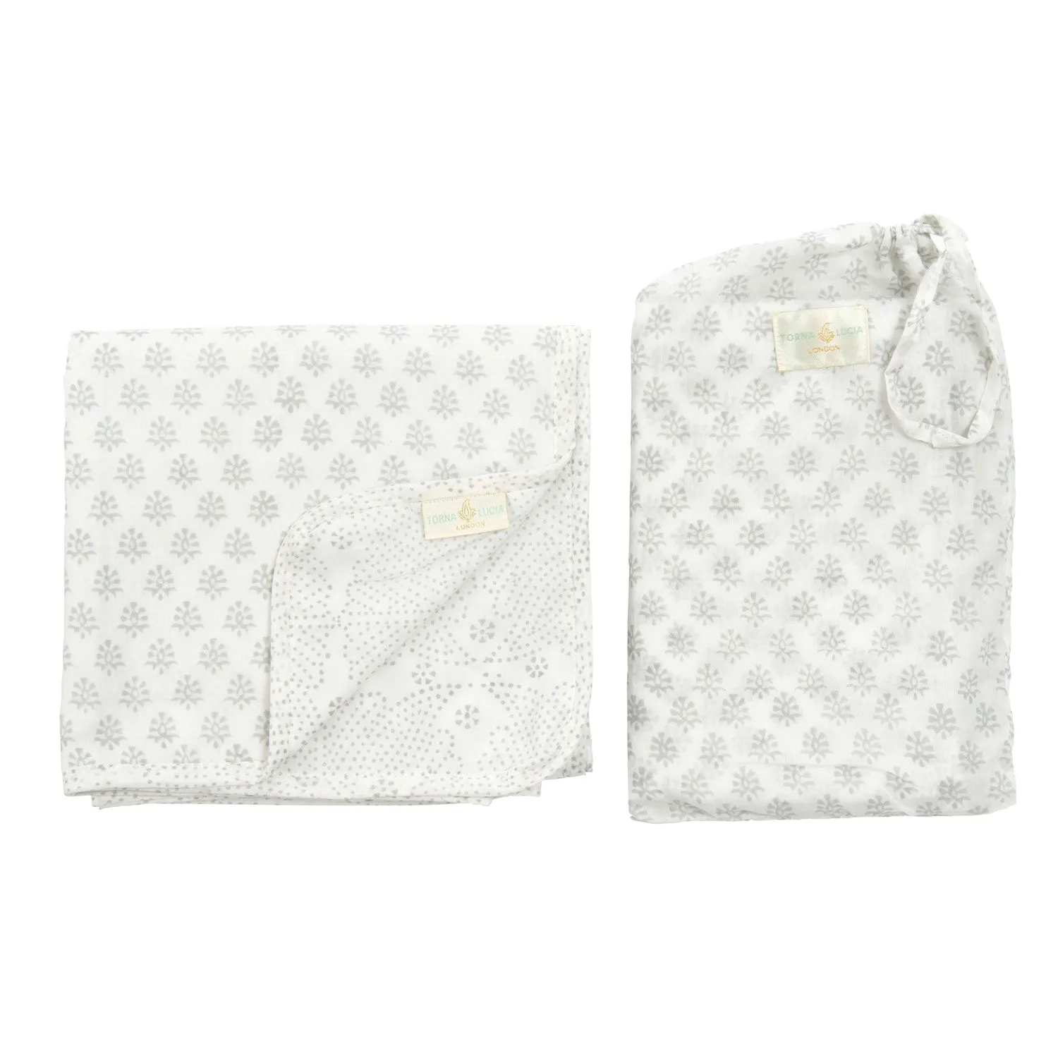 Little Bouti & Fine Dot Reversible Swaddle Blanket