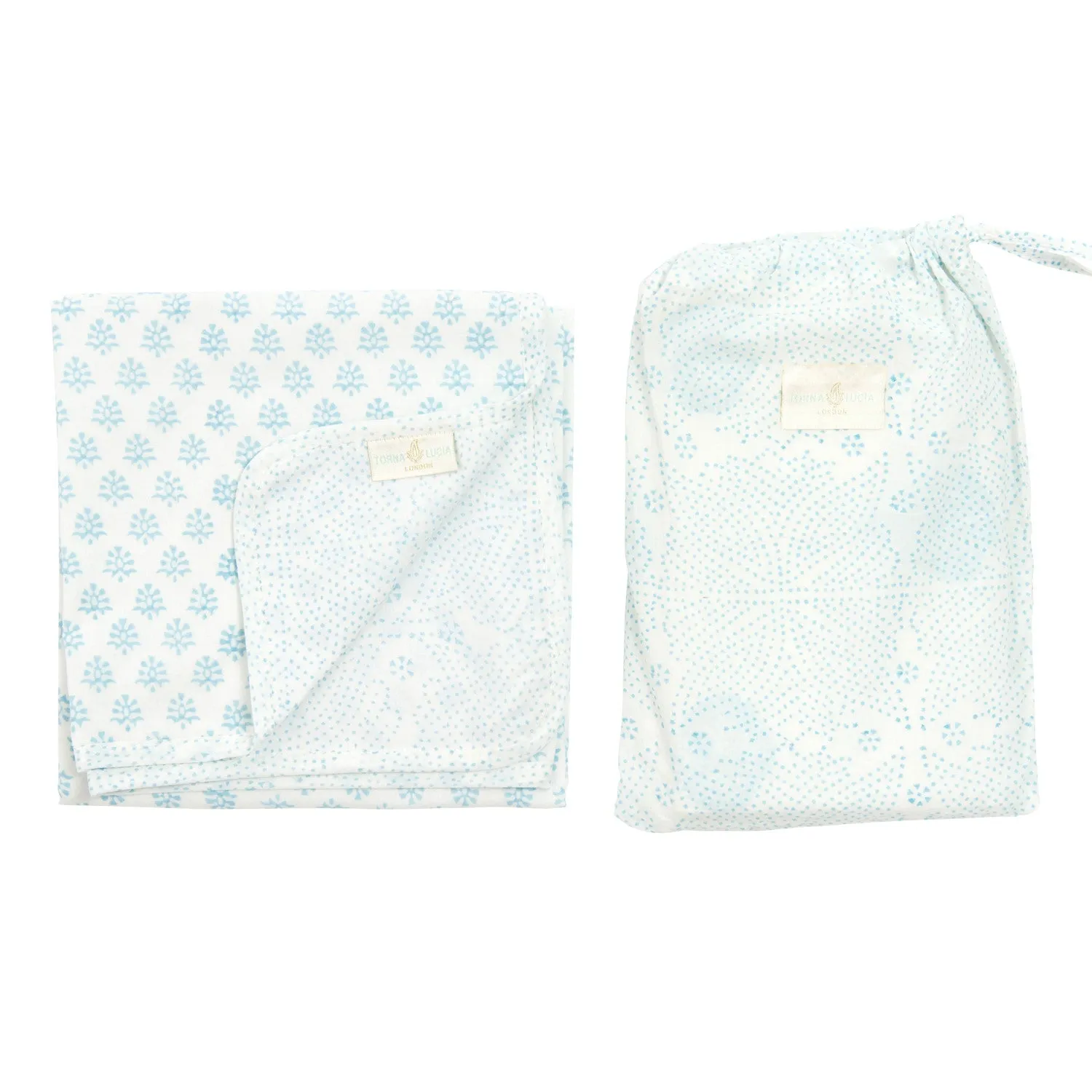 Little Bouti & Fine Dot Reversible Swaddle Blanket
