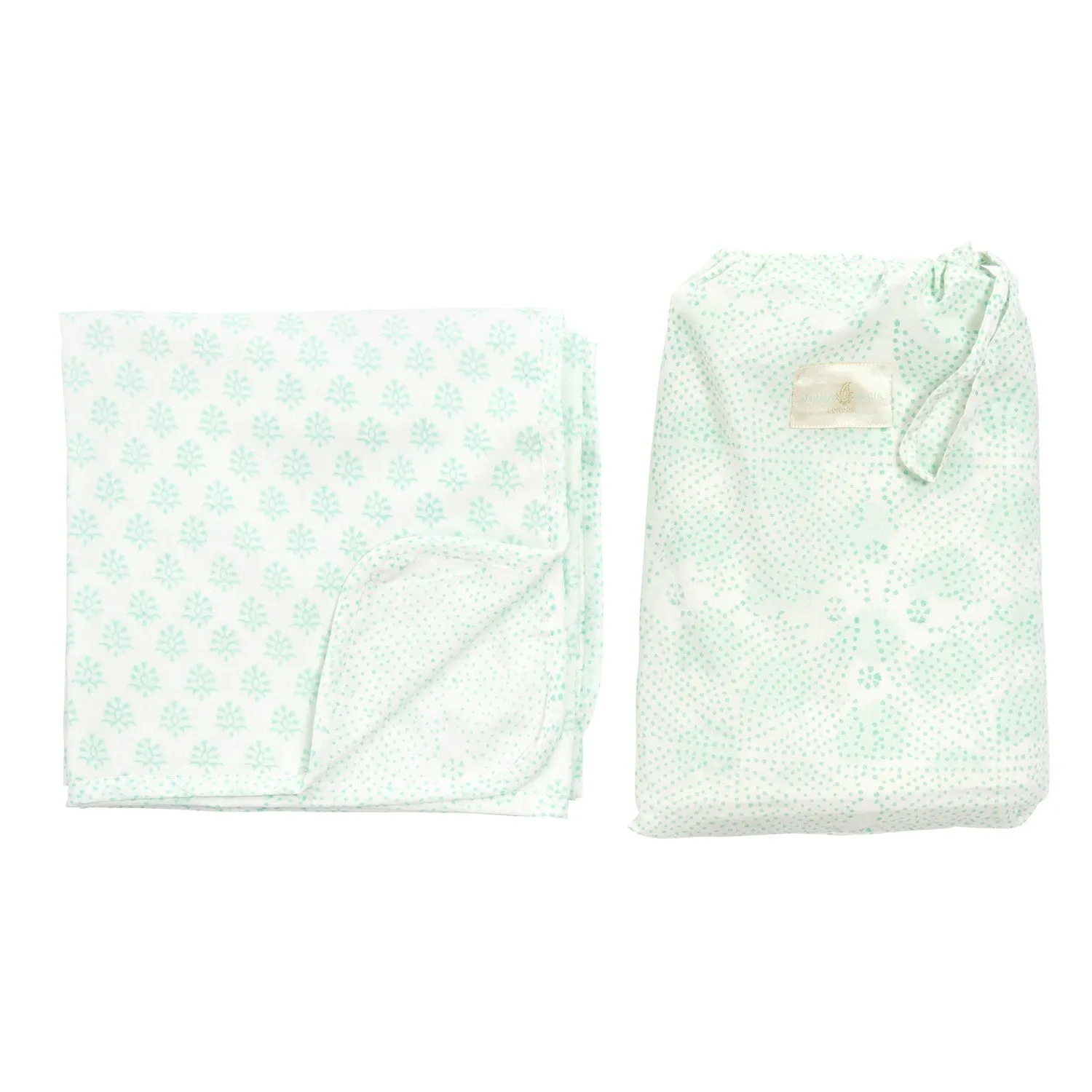 Little Bouti & Fine Dot Reversible Swaddle Blanket