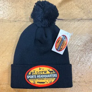 LOTW Patch Logo Beanie With Pom Pom