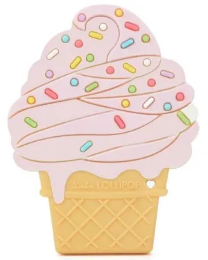 LouLou Lollipop Strawberry Ice Cream Cone Teether