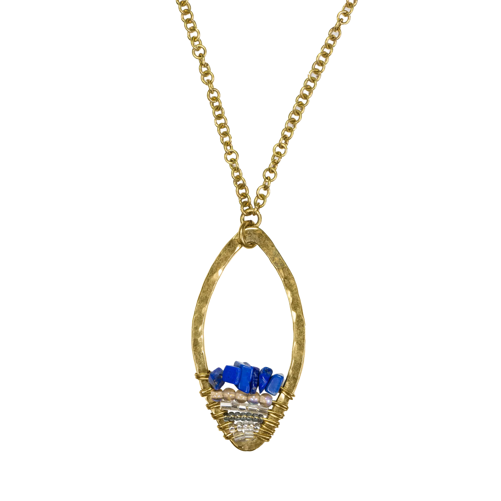 Maji Necklace (Earth Collection) in Lapis