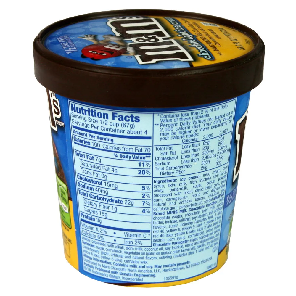 M&M's Chocolate Candies Ice Cream (Pint)