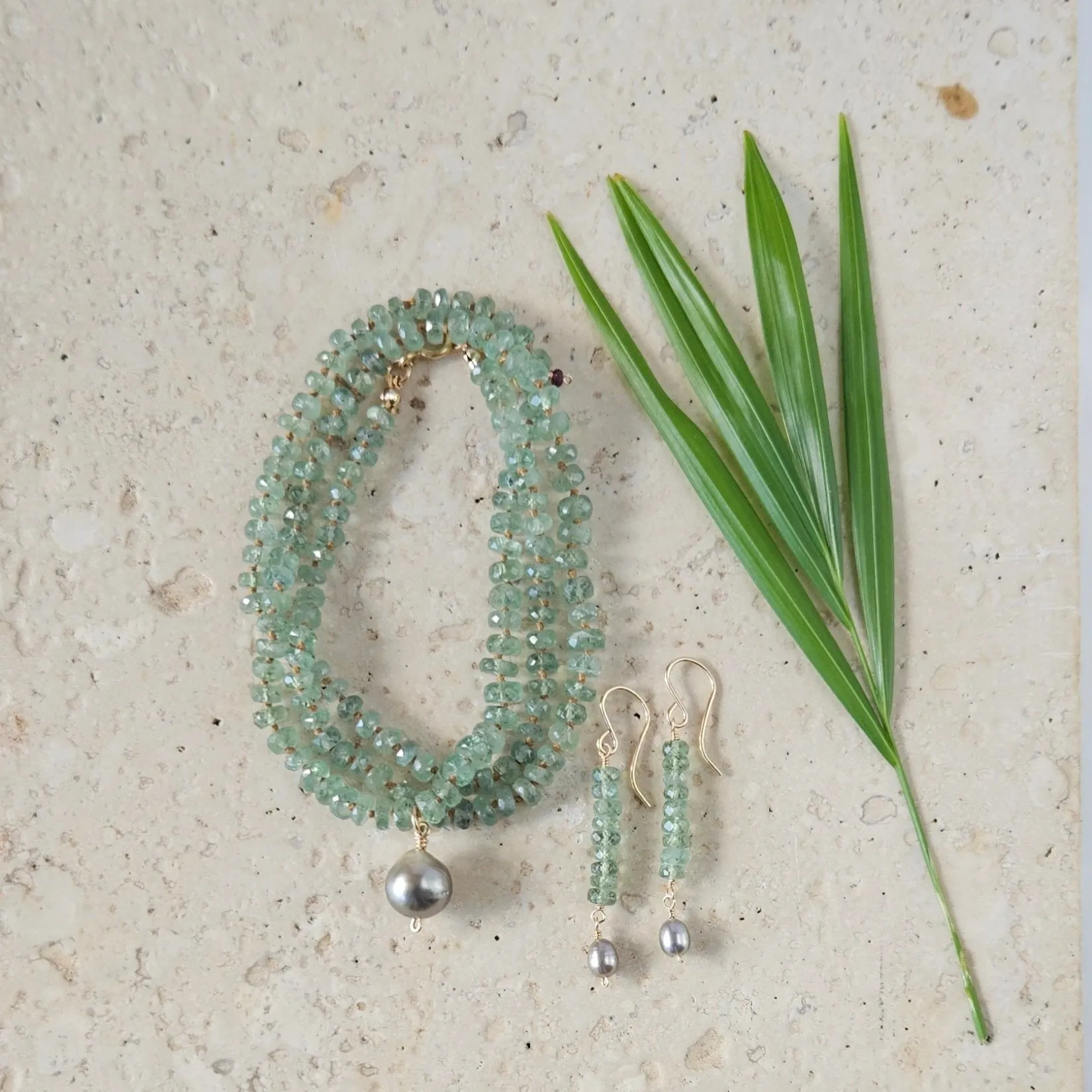 Moss Aqumarine Necklace