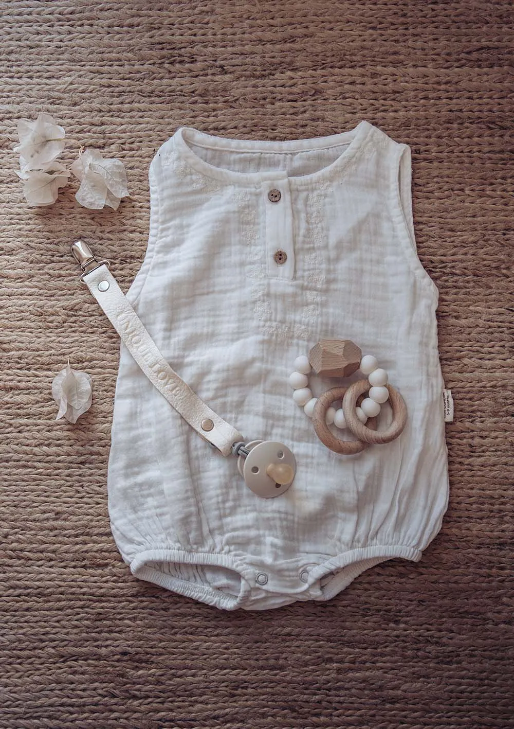 Musselin Body/Overall soft white