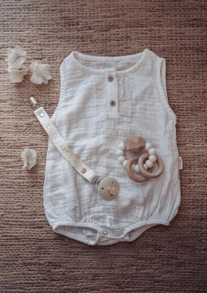 Musselin Body/Overall soft white
