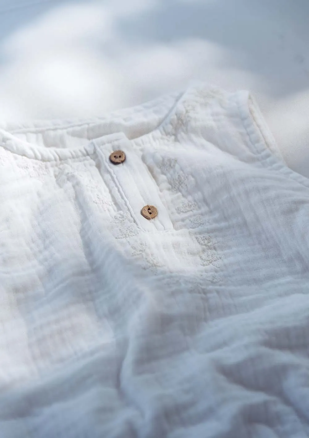 Musselin Body/Overall soft white